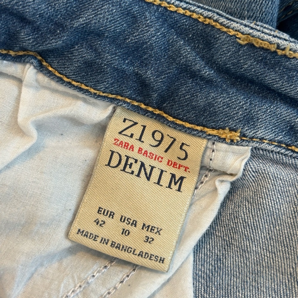 Zara Blue Denim Jeans mid rise skinny fit